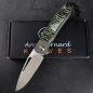 Preview: SALE - German Edition skeletonized - Arno Bernard Knives iMamba RWL-34 mammoth molar green titanium 24/178