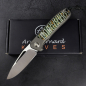 Preview: SALE - German Edition skeletonized - Arno Bernard Knives iMamba RWL-34 mammoth molar green titanium 24/177