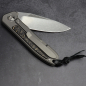 Preview: German Edition Fuller - iMamba Arno Bernard Knives -Titanium Snakeskin RWL-34 steel knife stonewashed