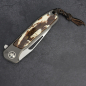 Preview: 24-200 Folder skeletonized - iMamba Arno Bernard Knives - Titanium RWL-34 Steel and Wart Shine Dyed
