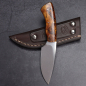 Preview: Gecko Ironwood von Arno Bernard Knives mit N690 Stahl EDC Messer mit Lederscheide