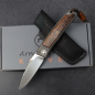 Preview: Arno Bernard Knives Rinkhals Titan Fuller Taschenmesser Ironwood RWL34 Half stop - 24-153