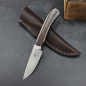 Preview: Jackal - Arno Bernard Knives small hunting knife with African Blackwood / Grenadilla wood N690 steel