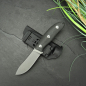 Preview: JE Made Knives Semi Skinner hunting knife in 12c27 steel and G10 black