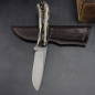 Preview: Arno Bernard Knives Model Kudu - High-quality hunting knife made of kudu bone