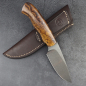 Preview: Zebra - Arno Bernard Knives with Ironwood steel incl. leather sheath