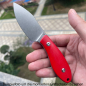 Preview: JE made knives zusätzliche Griffschalen in G10 rot für das Mini-Q