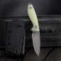 Preview: JE made Knives PIKE forum knife CPM-S35VN Steel G10 Jade + 2x Kydex + belt adapter