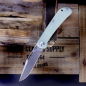 Preview: Ancient Spring Lanny's Clip G10 Jade Steel D2 pocket knife by JE made Knives