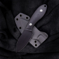 Preview: JE made knives Mini-Q Sandvik 12C27 All black - G10 schwarz