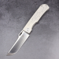 Preview: Kansept Knives Reedus knife Titanium CPM-S35VN Framelock Straight with clip