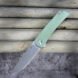 Preview: Kansept Weasel Slipjoint Flipper Knife G10 Jade with Droppoint Blade made of 154CM