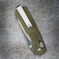 Preview: James Brand - Carter Messer Micarta olive mit slidelock und bronze Washern Stahl VG10
