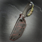 Preview: Kydexscheide für QSP SK03 Gen.- 1+2 Workaholic | Custom Kydex gefaltet | Aqua blood