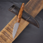 Preview: Arno Bernard Knives Marabou slim EDC with handle made of great desert ironwood