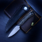 Preview: Marmoset - Arno Bernard Knives - EDC knife N690 with Cmascus Carbon