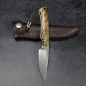 Preview: Marmoset Arno Bernard Knives schmales EDC Messer aus N690 mit Griff Griaffenknochen