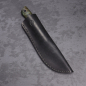 Preview: Custom SK05 Harpoon carbon steel 1.2419 EDC rod. Heidi produces poplar with a leather sheath