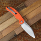 Preview: Kansept Nesstreet Messer mit S35VN Stahl G10 orange stonewashed