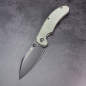 Preview: Kansept Nesstreet knife with S35VN steel coated Green Micarta