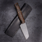 Preview: Custom SK05 outdoor carbon steel 1.2419 EDC knife stabilized maple produced by Heidi Blacksmith