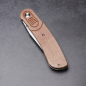 Preview: Kansept Reverie Low Budget Version 154CM steel stonewashed Micarta brown Justin Lundquist