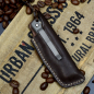 Preview: Rinkhals - Arno Bernard Knives - Slipjoint Titanium pocket knife RWL34 Burlap Micarta