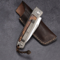 Preview: Rinkhals - Arno Bernard Knives - Desert Ironwood Slipjoint Titan Pocketknife RWL34