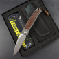 Preview: Rinkhals - Arno Bernard Knives - Desert Ironwood Slipjoint Titan Fuller Pocketknife RWL34 - 24/168