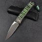 Preview: 24-059 Rinkhals - Arno Bernard Knives - RWL 34 titanium slipjoint pocket knife with mammoth molar green
