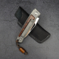 Preview: Rinkhals Skeletonized - Arno Bernard Knives - Desert Ironwood Slipjoint Titan Pocketknife RWL34 - 24/171