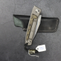 Preview: 24-075 Rinkhals Uni Gold FAT Carbon - Arno Bernard Knives - Slipjoint Titanium pocket knife RWL34