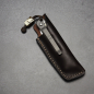 Preview: Rinkhals - Arno Bernard Knives - Slipjoint Titan Taschenmesser RWL34 mit Warzenscheinstoßzahn gefärbt