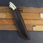 Preview: Das Sable - Ein Jagdmesser von Arno Bernard knives mit Warthog dyed und Lederscheide