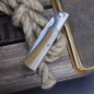 Preview: SK-X Slipjoint pocket knife - CPM20CV steel stonewashed full titanium - without Inlay