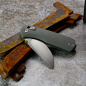 Preview: James Brand - Carter Messer G10 grau mit slidelock und bronze Washern Stahl VG10