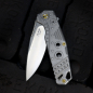 Preview: Folder Combustion 2018 - JE made Knives M390 blade Titanium handle silver Knives with history