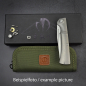 Preview: SK-X Slipjoint Taschenmesser - CPM20CV Stahl satin Handfinish full Titan anodisiert - Hohlschliff - Kopie