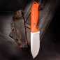 Preview: SK01 EDC knife G10 orange incl. Kydex sheath Aqua orange SB1 + steel