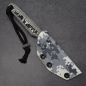 Preview: SALE - SK07 EDC Camo coated micarta black/white screwed handle MDK Kydex