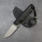 Preview: SALE - SK07-EDC special - EDC knife G10 black with green liner AEBL steel including Kydex