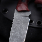 Preview: SK07-EDC Special Edition made of O1 steel with burgundy G10 grip scales and black liner