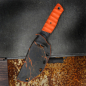 Preview: Custom SK05 Harpoon carbon steel 1.2419 EDC knife G10orange/carbon with MDK-Kydex - Heidi Blacksmith