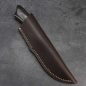 Preview: Springbok Model - High-quality Skinner-shaped hunting knife from Arno Bernard Knives with black grenadilla wood