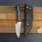 Preview: The little Squirrel - Practical EDC knife with African Blackwood by Arno Bernard