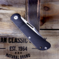 Preview: Ancient Spring Lanny´s Clip G10 schwarz Stahl D2 Low Budget Taschenmesser Je made Knives