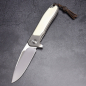 Preview: Folder - Fuller Arno Bernard Knives - iMamba titanium knife RWL-34 steel and natural warthog