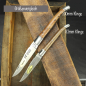 Preview: Abverkauf Laguiole Taschenmesser 75mm Le Fidele Griff Schlangenholz Amourette kleine Version