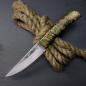 Preview: Voss Knives - Custom Messer EDC - stab. Ahorn schwarzer Liner - 80CrV2 Stahl - ohne Lederscheide