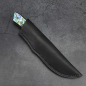 Preview: WASP - Handy hunting knife by Arno Bernard Knives in the Nessmuk style with abalone and N690
